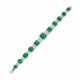 EXCEPTIONAL CARTIER ART DECO EMERALD AND DIAMOND BRACELET - фото 1