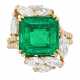 EMERALD AND DIAMOND RING - фото 1