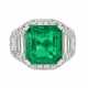 BULGARI EMERALD AND DIAMOND `TROMBINO` RING - фото 1