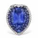 IMPRESSIVE CARTIER MID-20TH CENTURY SAPPHIRE, DIAMOND AND ENAMEL CLIP-BROOCH - фото 1