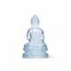 A MINIATURE BLUE TOURMALINE FIGURE OF BUDDHA - фото 1