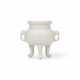 A RARE LARGE MOULDED WHITE-GLAZED TRIPOD CENSER - photo 1