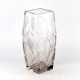 Large, heavy, crystal vase with luxurious irises. - photo 1