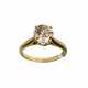 Gold 18K diamond ring. - фото 1