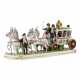 Saxon, sculptural, porcelain group Wedding carriage of Napoleon Bonaparte. - Foto 1