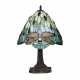 Elegant stained glass table lamp in Tiffany style. 20th century. - фото 1