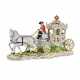 Romantic porcelain composition Carriage. Dresden. 20th century. - фото 1