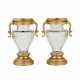 Pair of crystal vases with gilt bronze. End of the 19th century. - Foto 1