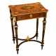 A lovely inlaid wood dressing table with gilded bronze. France late 19th century. - фото 1