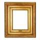 Two-profile, gilded, wooden frame of the era of Napoleon III, 19th century. - фото 1