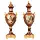 Pair of porcelain floor vases with gilt bronze in the Louis XVI style. France. 1920 th century. - фото 1