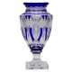 Large amphora-shaped vase of colored crystal. - фото 1