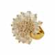 Spectacular ring with quartz in the form of a blossoming dandelion. - фото 1