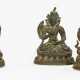 Drei Bronzen: Bodhisattva, Shadaksharilokesvara und Syamatara - photo 1