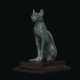 AN EGYPTIAN BRONZE CAT - Foto 1