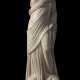 A ROMAN MARBLE DRAPED FEMALE FIGURE - photo 1