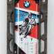 Wandthermometer "BMW", Emaille mit gußeisener Rahmung, 41x12 cm - photo 1