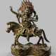 Partiell feuervergoldete Bronze der Shri Devi - Foto 1