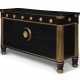 A NORTH EUROPEAN EBONIZED AND PARCEL-GILT COMMODE - фото 1