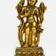 Feuervergoldete Bronze eines stehenden Bodhisattva - photo 1