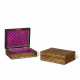 A MATCHED PAIR OF ITALIAN BURL WALNUT AND FRUITWOOD PARQUETRY TABLE BOXES - photo 1