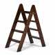 AN ENGLISH MAHOGANY FOLDING LIBRARY LADDER - photo 1