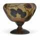 A DAUM ETCHED CAMEO GLASS FOOTED BOWL - фото 1