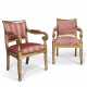 A MATCHED PAIR OF GEORGE IV GILTWOOD ARMCHAIRS - Foto 1