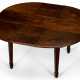 A GEORGE III STYLE MAHOGANY EXTENSION DINING TABLE - фото 1