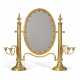 AN EDWARDIAN GILT-METAL DRESSING MIRROR - Foto 1