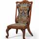 A VICTORIAN MAHOGANY SLIPPER CHAIR - photo 1