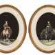 A PAIR OF FRENCH DECOUPAGE EQUESTRIAN PORTRAIT PRINTS - photo 1