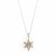 Necklace with diamond star pendant - photo 1