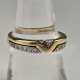 Schmaler 18K-Bandring mit Diamanten - Gelbgold 750 - photo 1