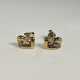 Ein Paar 14K-Diamant-Ohrstecker - Gelbgold 585/000 - photo 1