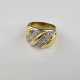 Massiver 18K-Diamantring - Gelbgold 750/000 (18K), - photo 1