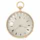 Taschenuhr: große, hochfeine französische Repetier-Uhr mit besonderem, dezentralen Zifferblatt, ca. 1800 - Foto 1
