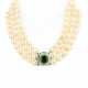 PEARL-EMERALD-DIAMOND-NECKLACE - фото 1