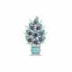 BULGARI TURQUOISE, AMETHYST AND DIAMOND 'GIARDINETTO' BROOCH - photo 1