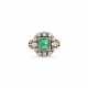 LATE 19TH CENTURY EMERALD AND DIAMOND RING - photo 1