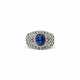 SAPPHIRE AND DIAMOND RING - photo 1