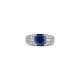 BULGARI SAPPHIRE AND DIAMOND RING - photo 1