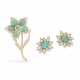 VAN CLEEF & ARPELS MID-20TH CENTURY SET OF TURQUOISE AND DIAMOND JEWELLERY - photo 1