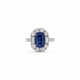 SAPPHIRE AND DIAMOND RING - photo 1