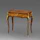 A LOUIS XV ORMOLU-MOUNTED AMARANTH, TULIPWOOD AND MARQUETRY DRESSING/WRITING TABLE - фото 1