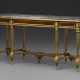 A LATE LOUIS XVI ORMOLU-MOUNTED MAHOGANY CONSOLE - Foto 1