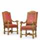 A PAIR OF LOUIS XIV GILT WALNUT FAUTEUILS - Foto 1