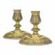 A PAIR OF RUSSIAN SILVER-GILT CANDLESTICKS - photo 1