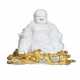 A LOUIS XV ORMOLU-MOUNTED CHINESE BLANC-DE-CHINE PORCELAIN FIGURE OF A LAUGHING BUDDHA - photo 1