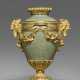 A LOUIS XVI ORMOLU-MOUNTED CHINESE CELADON PORCELAIN PENDULE A CERCLE TOURNANT - фото 1